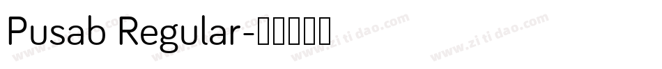 Pusab Regular字体转换